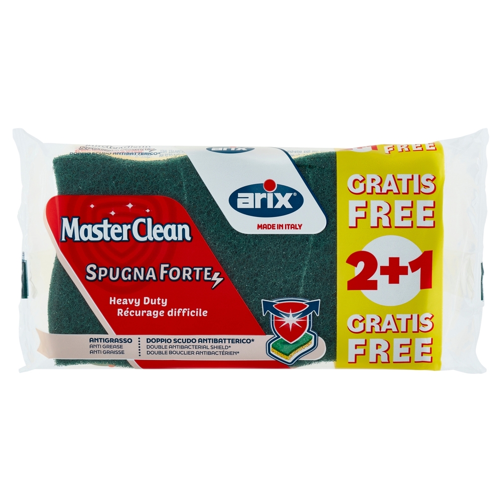MasterClean Spugna Forte 2 pz + 1 Gratis